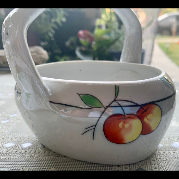 Vtg Handpainted Lid Jam Jar Made in Japan Lustre - Picture 5 of 8